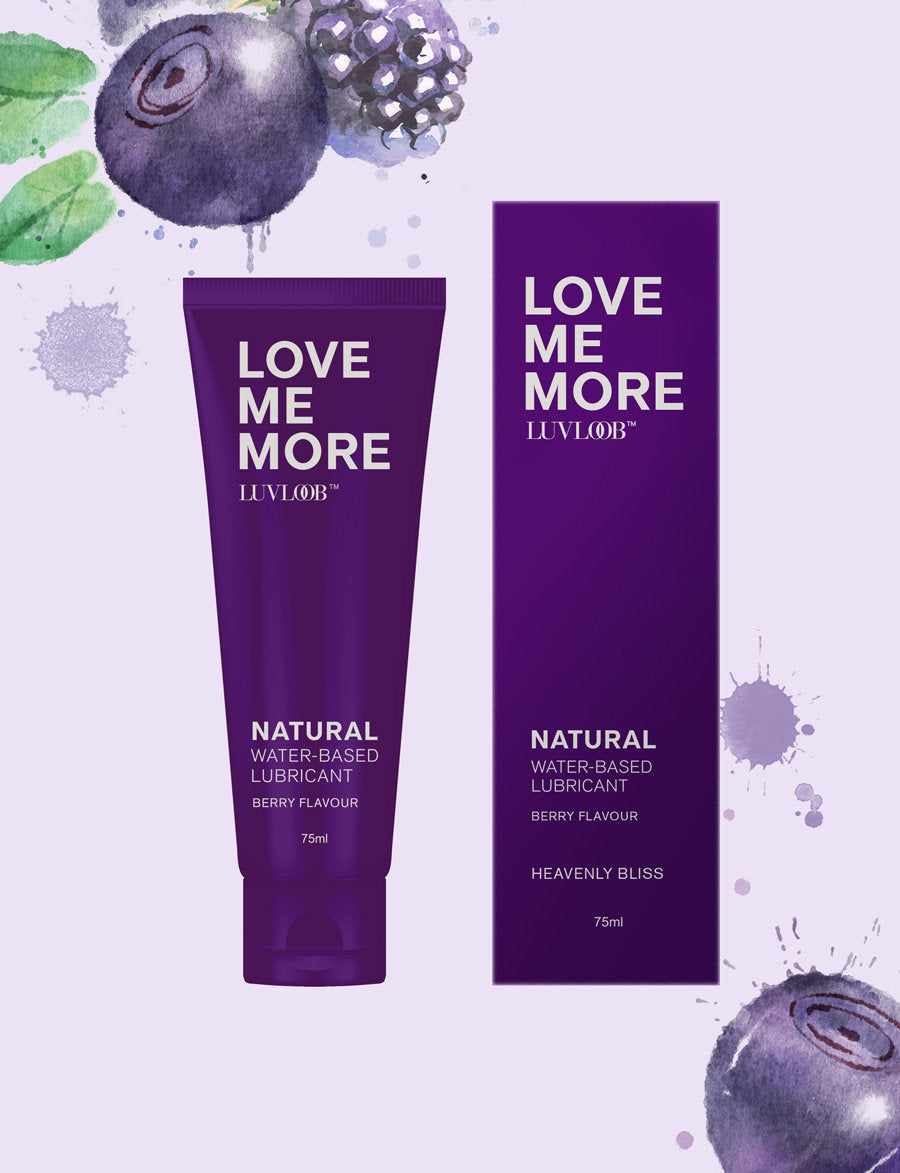 LUVLOOB Natural Water-Based Lubricant | Berry Flavour